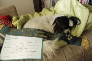 Jason enjoying the spoils of his first qualie